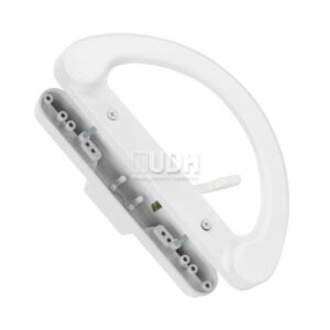 Sliding Door D-Shape Heavy-Duty Handle 3-15/16" Aluminum White - Profile