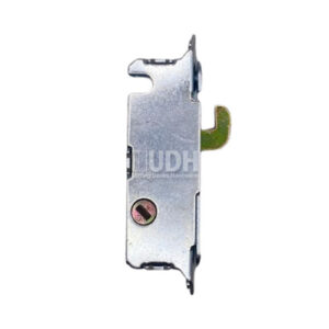 Sliding Door Mortise Lock 3-11/16 Screw Spacing Stainless Steel - Profile