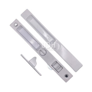 Sliding Door Standard Lock 6-5/8 Screw Spacing Aluminum White - Profile