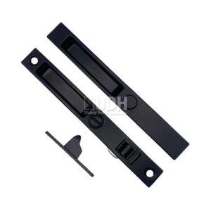 Sliding Door Standard Lock 6-5/8 Screw Spacing Zinc Black - Profile