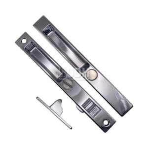 Sliding Door Standard Lock 6-5/8 Screw Spacing Zinc Chrome - Profile