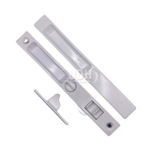 Sliding Door Standard Lock 6-5/8 Screw Spacing Zinc White - Profile