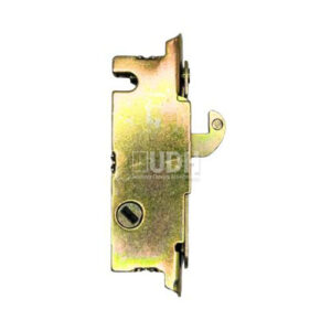 Sliding Door Mortise Single Hook Lock Steel 3-11-16” Screw Spacing - Profile